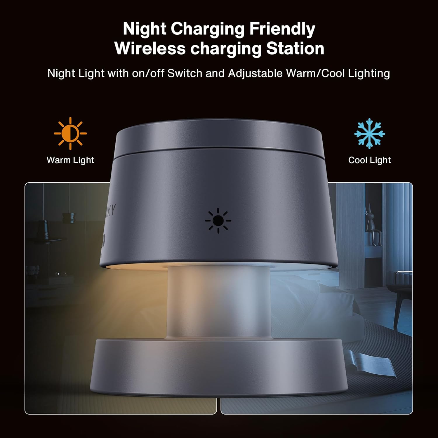 MagMush | 4-in-1 Magnetic Wireless Charger with Night Light