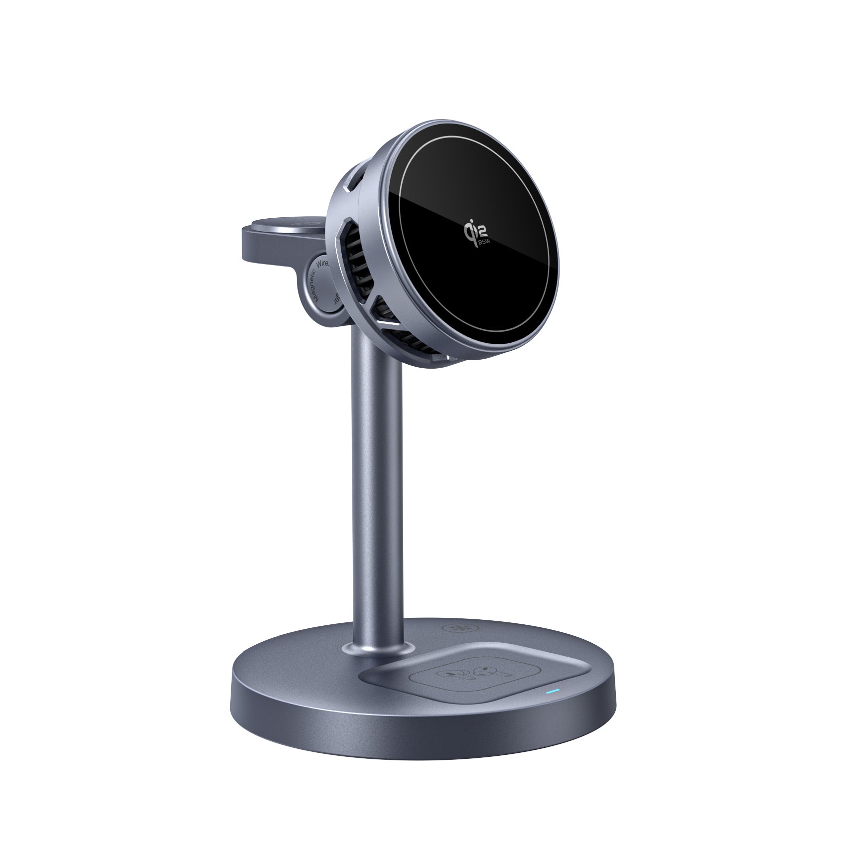 SKEGIC AirCool 3-in-1 Magnetic Wireless Charging Stands (Qi2 25W, MagSafe-Compatible)