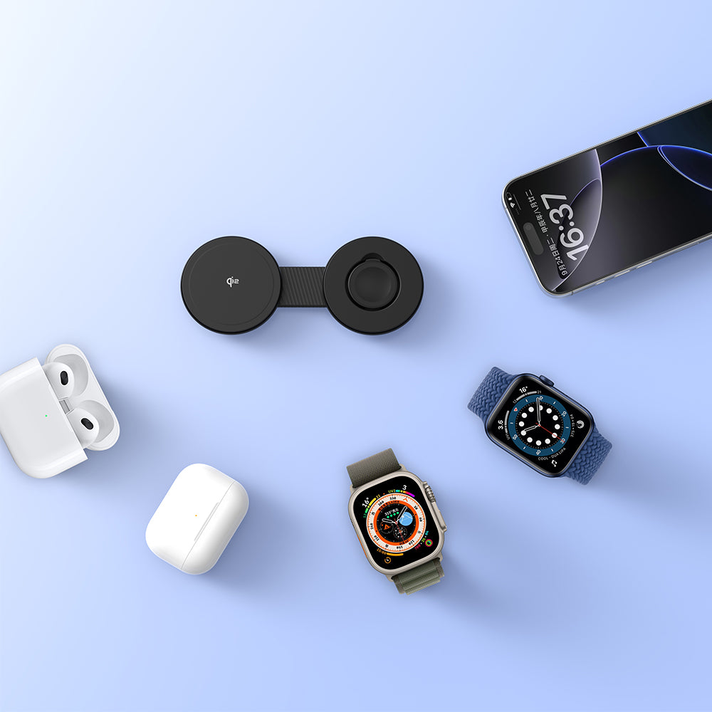 FlipGo | 2-in-1 Portable Magnetic Wireless Charger(Qi2 Certified)