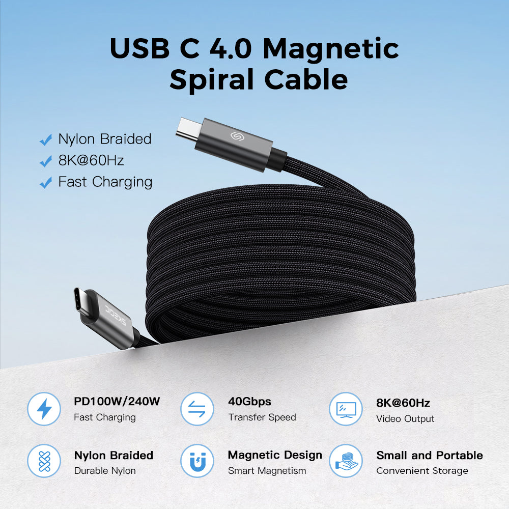 MagCable USB4 | USB-C to USB-C 100W (1m/3.3ft)