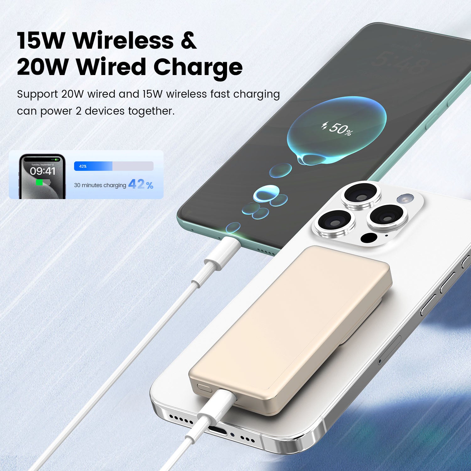 PowerMini | Magnetic Wireless Power Bank 5000mAh
