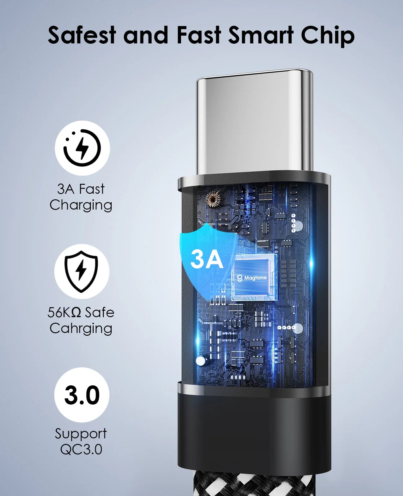 Magcable Travel | USB-C to USB-C 240W (1m)