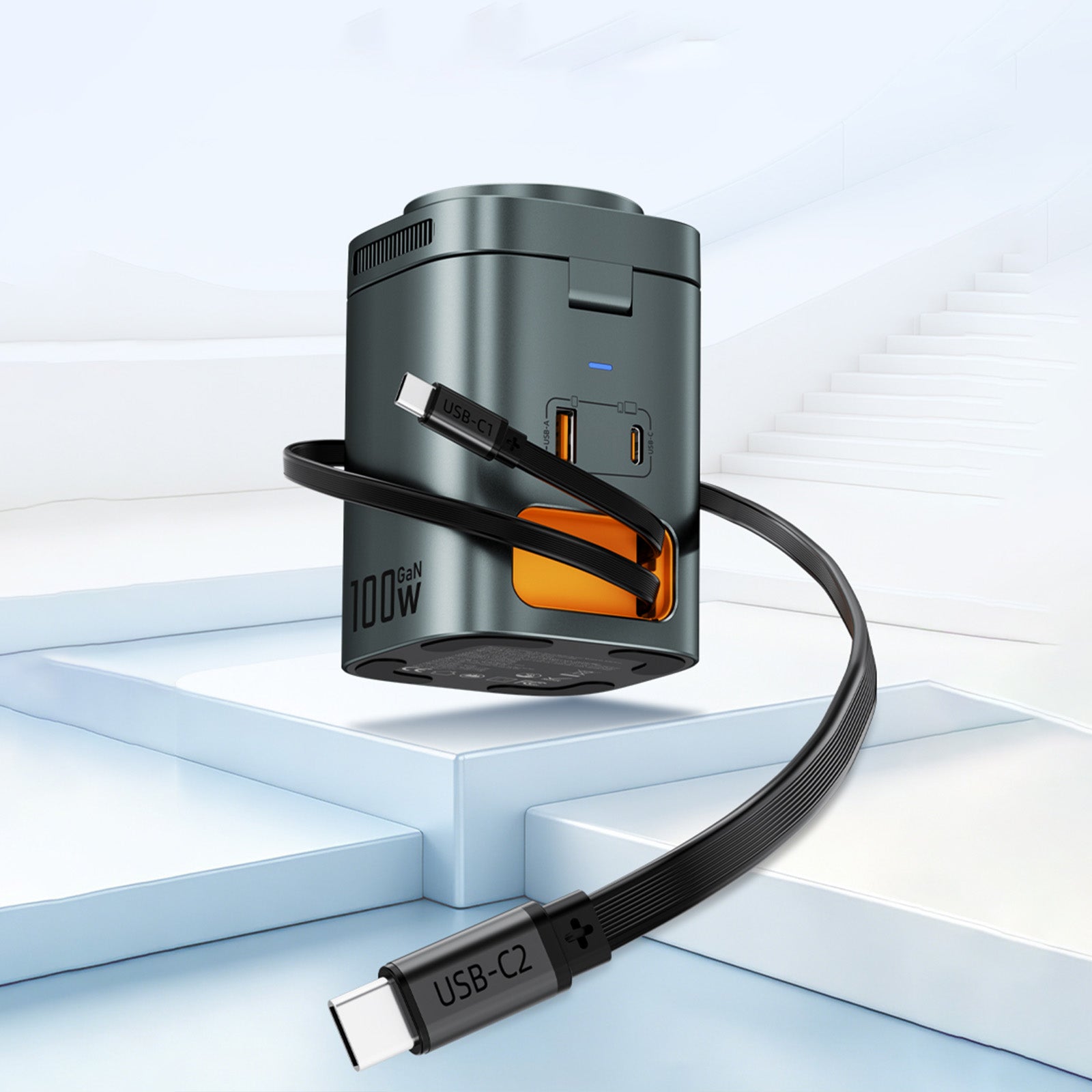 SKEGIC Nexus Max 100W AirCool GaN Charging Station with Watch Charger & Qi2 25W Wireless Charging
