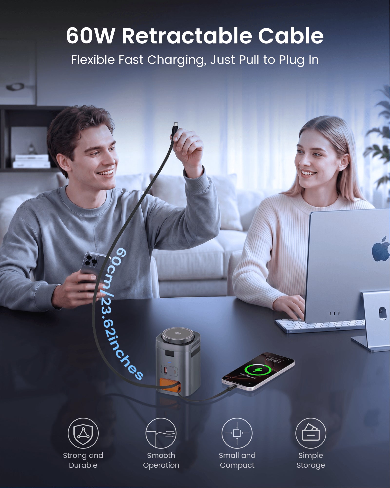 SKEGIC Nexus Max 100W AirCool GaN Charging Station with Watch Charger