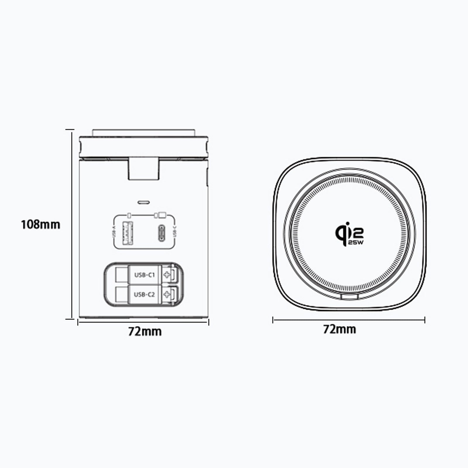 SKEGIC Nexus Max 100W AirCool GaN Charging Station with Watch Charger & Qi2 25W Wireless Charging