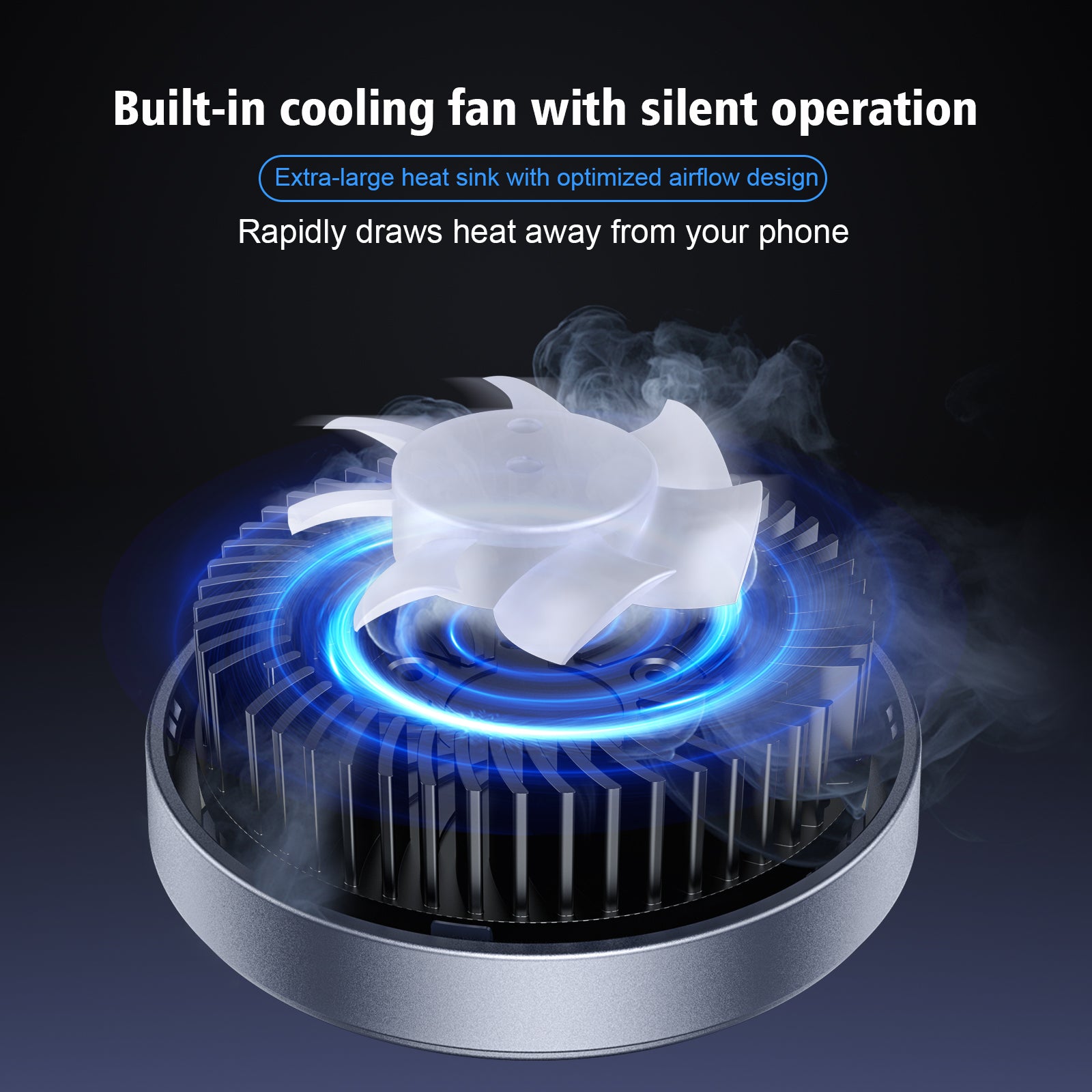 SKEGIC AirCool 3-in-1 Magnetic Wireless Charging Stands (Qi2 25W, MagSafe-Compatible)