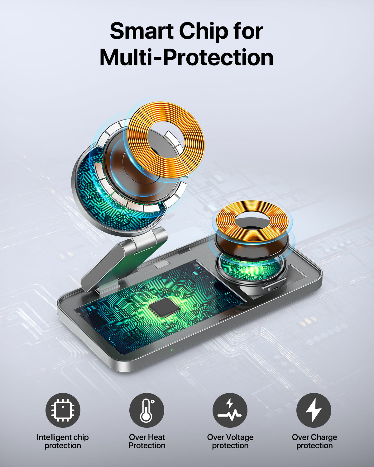 MagPad | 3-in-1 Wireless Charging Station