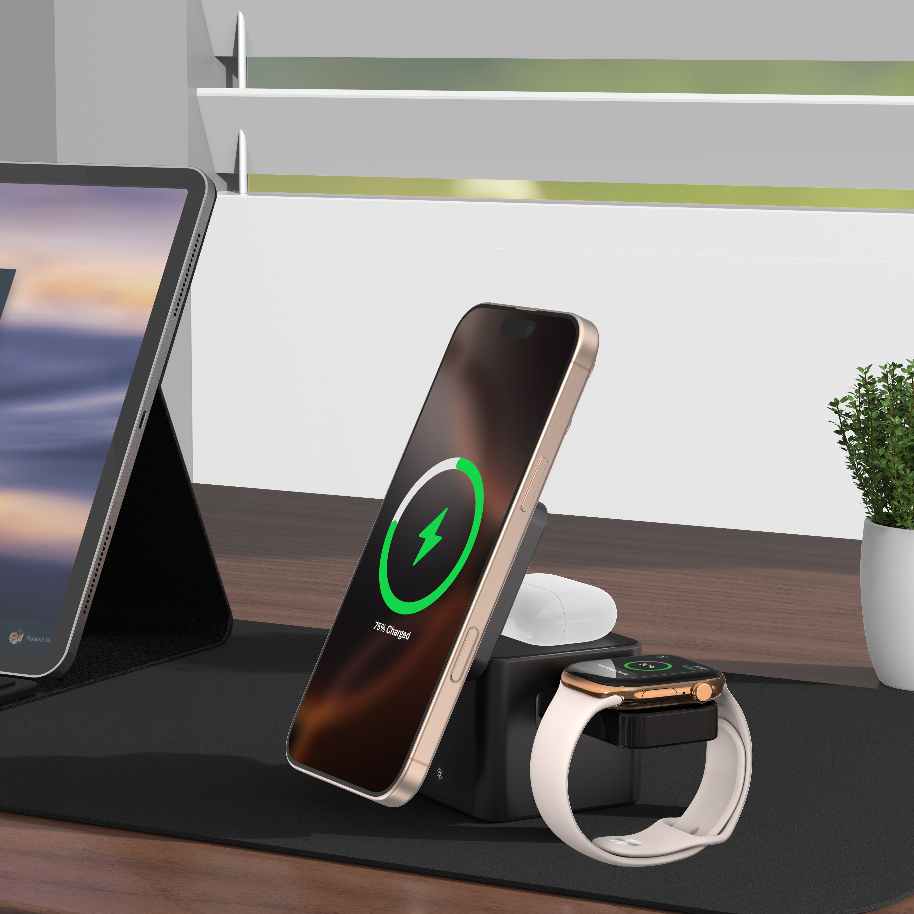 MagCube | 3-in-1 Cube Wireless Charger (Qi2 Certified)