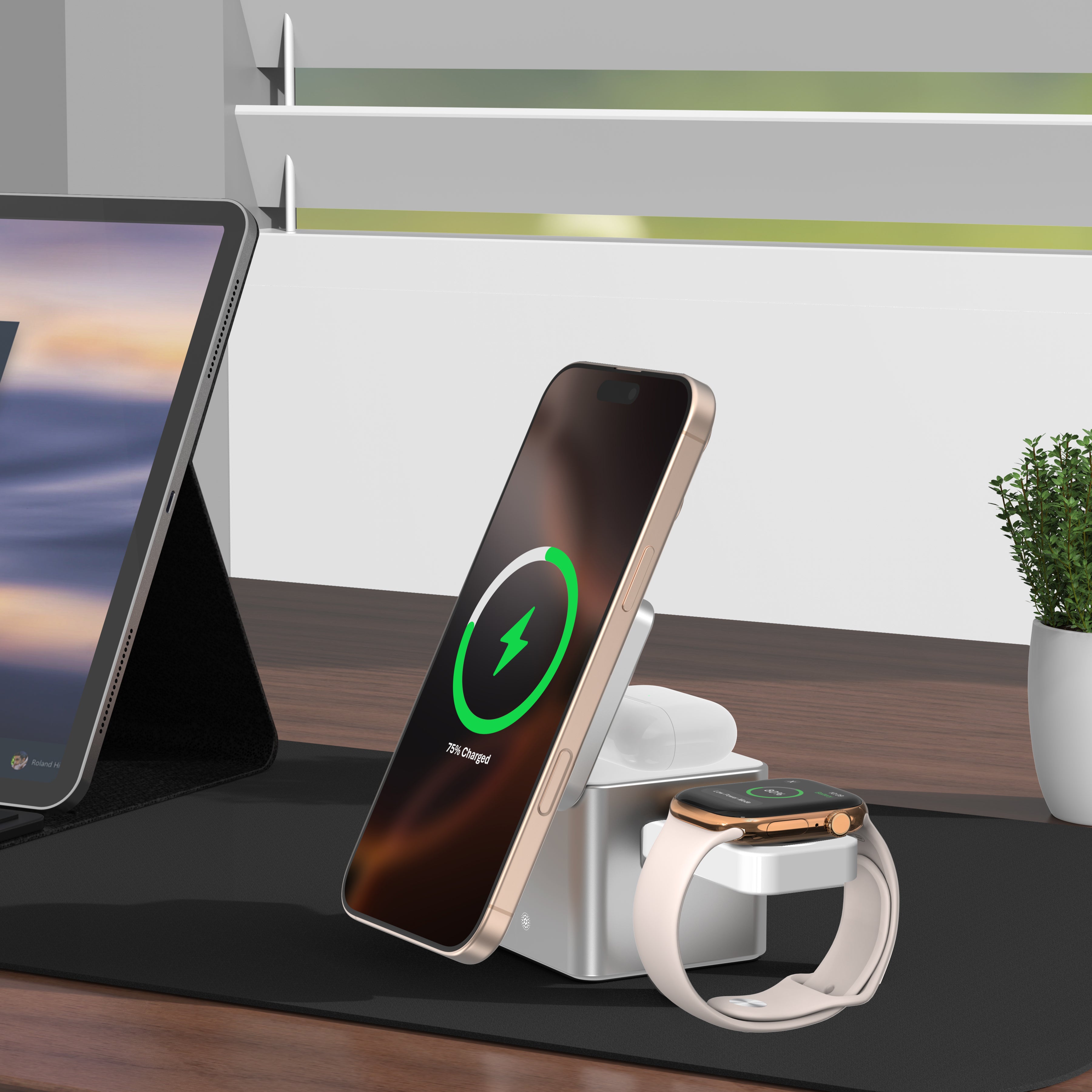 MagCube | 3-in-1 Cube Wireless Charger (Qi2 Certified)