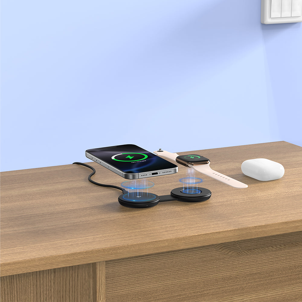 FlipGo | 2-in-1 Portable Magnetic Wireless Charger(Qi2 Certified)