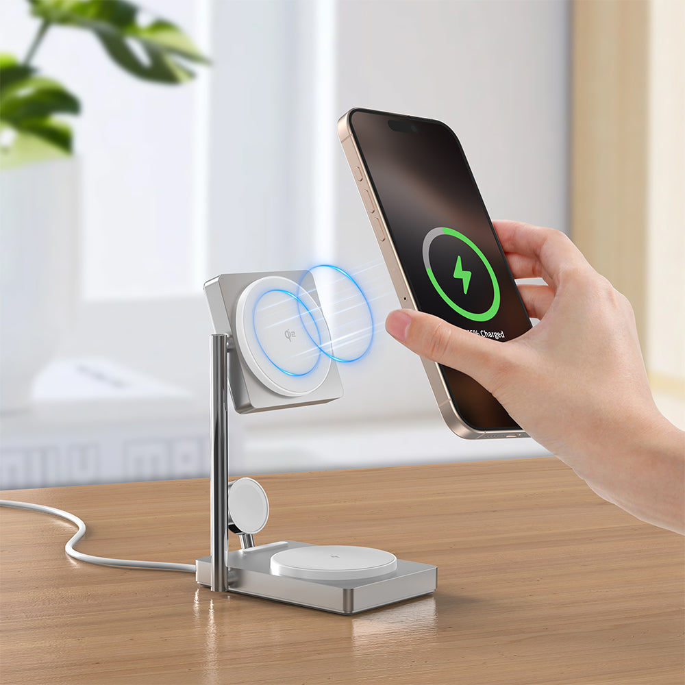 MagStand | 3-in-1 Wireless Charging Stand (Qi2 Certified)