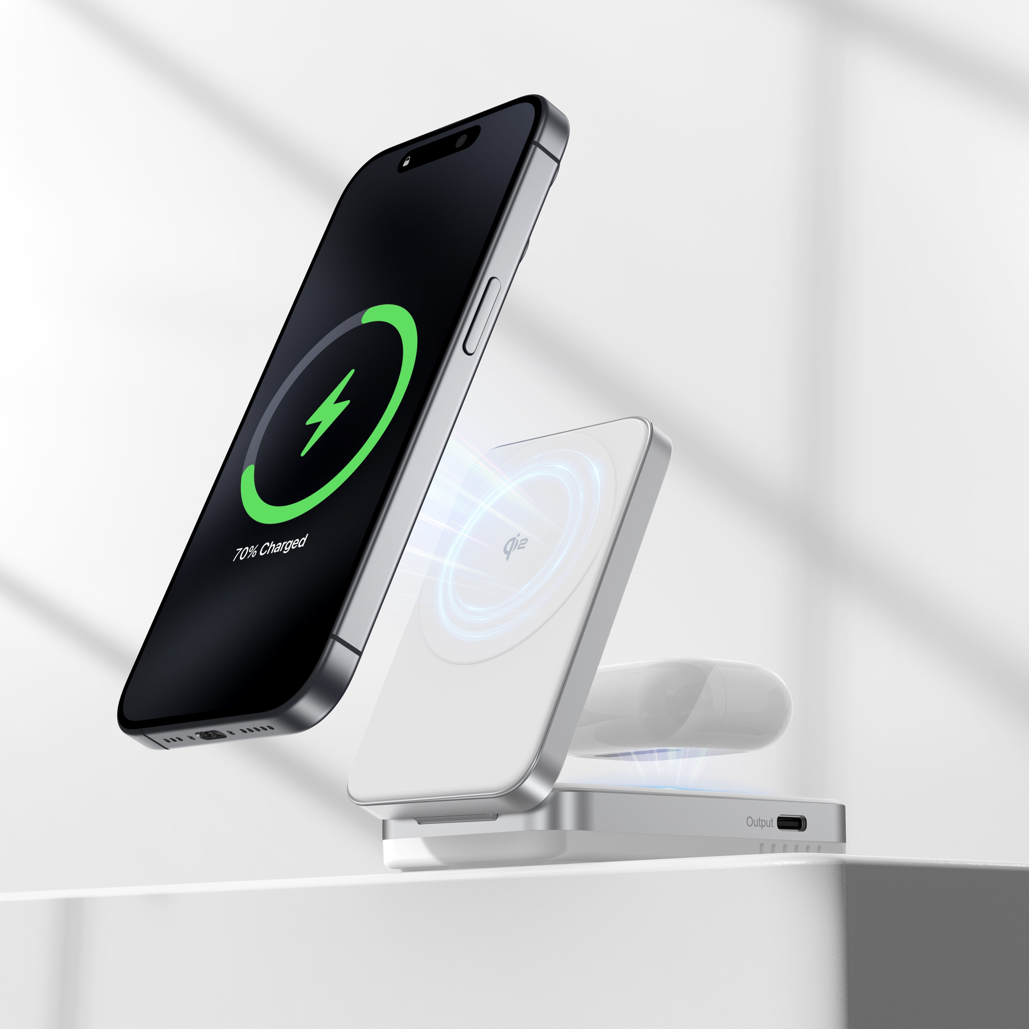 Flexi | 2-in-1 Magnetic Wireless Charger (Qi2 Certified)