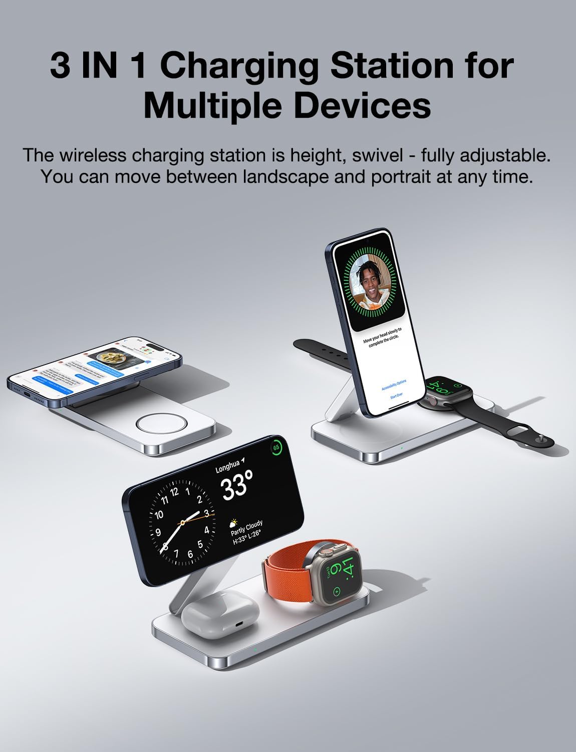 MagPad | 3-in-1 Wireless Charging Station