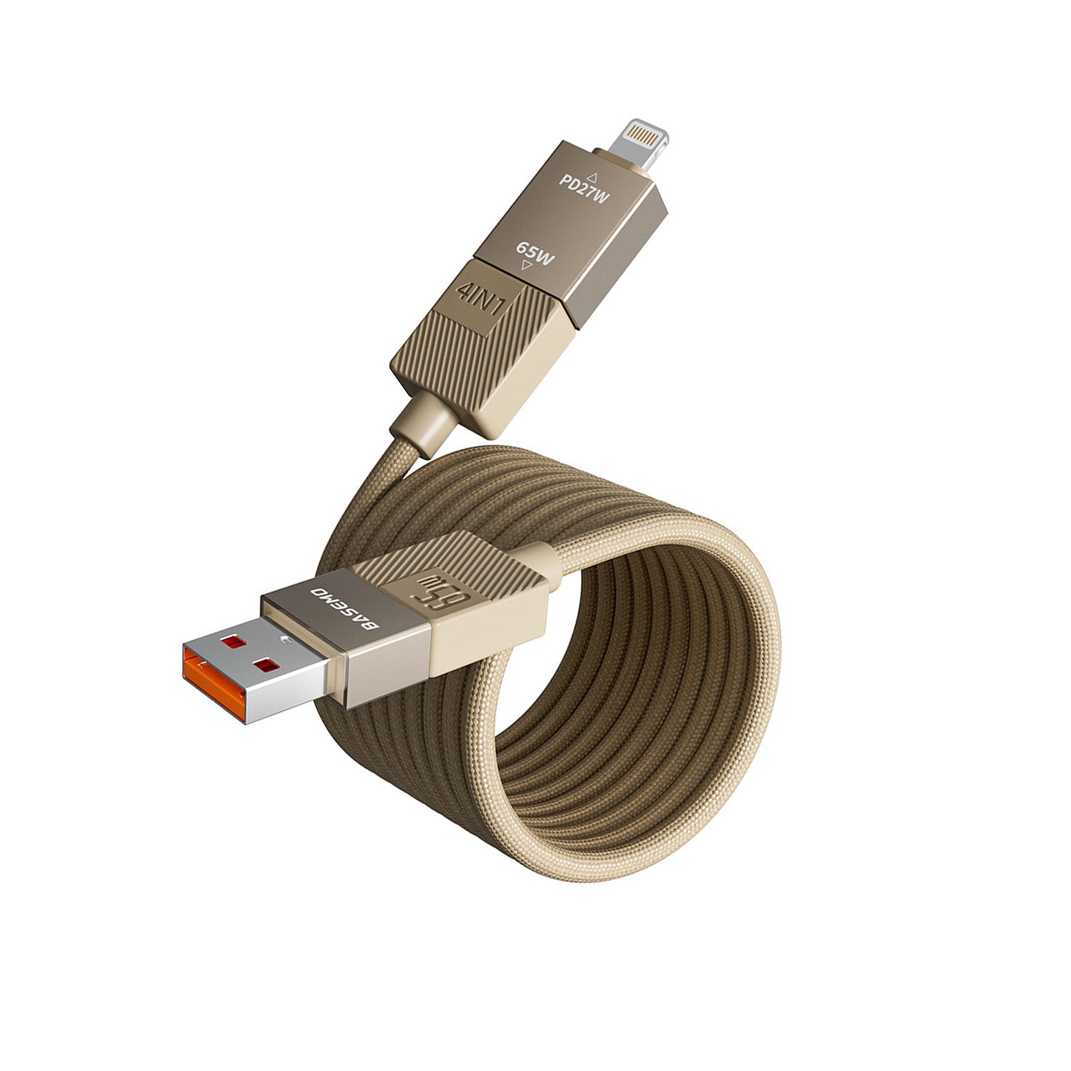 Magcable Max | 4-in-1 Magnetic Travel Cable 65W (1m)
