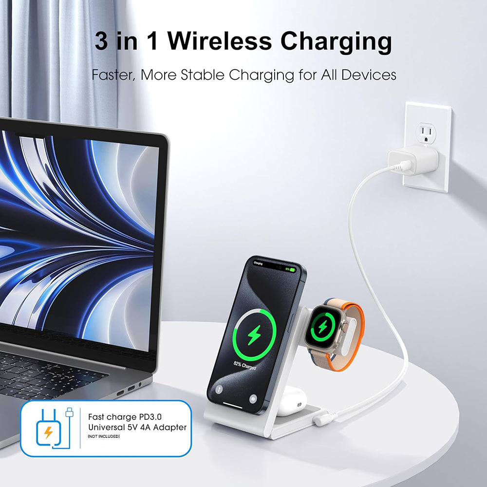 Foldi 3-in-1 Magnetic Wireless Charger