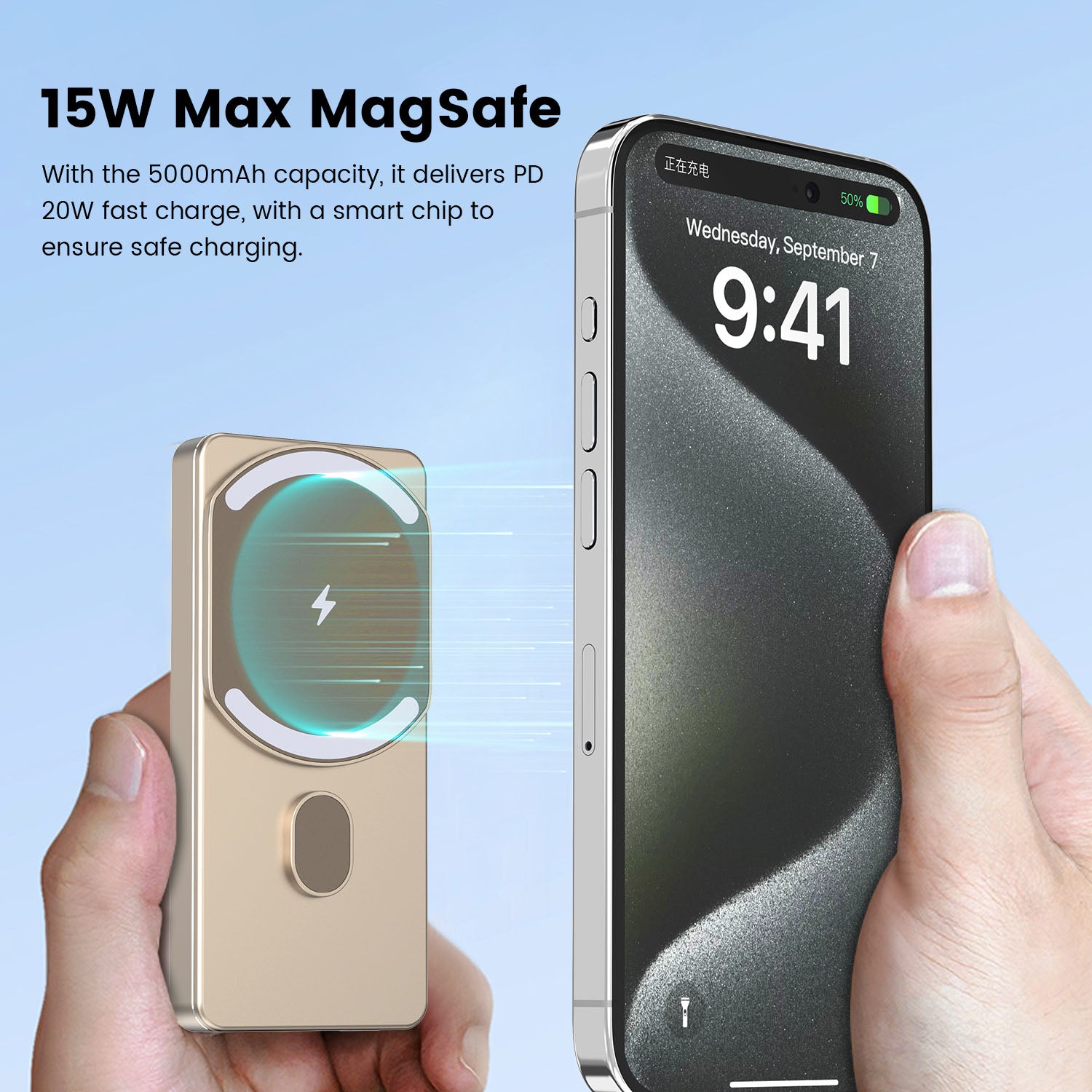 PowerMini | Magnetic Wireless Power Bank 5000mAh