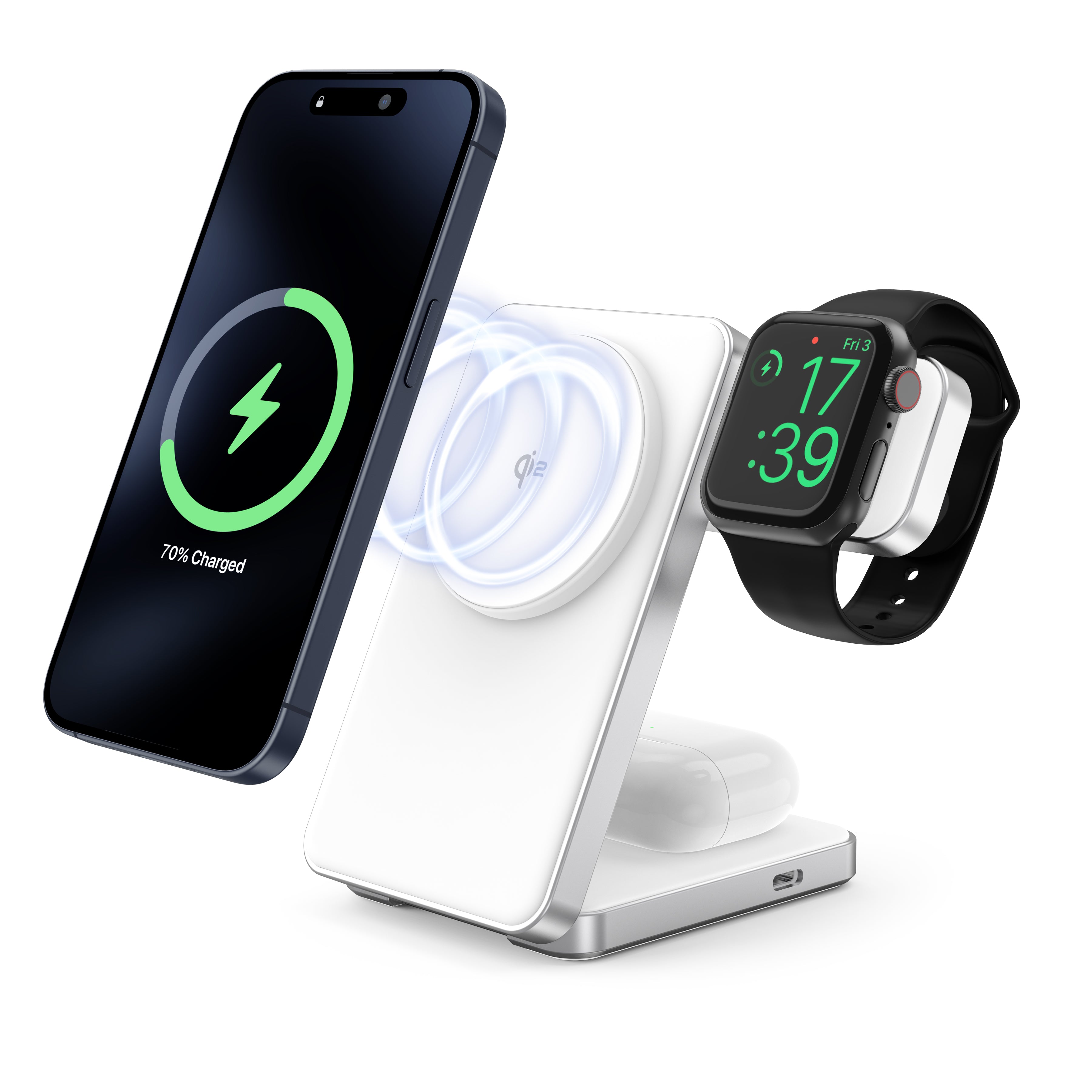 Foldi | 3-in-1 Foldable Wireless Charger (Qi2 Certified)