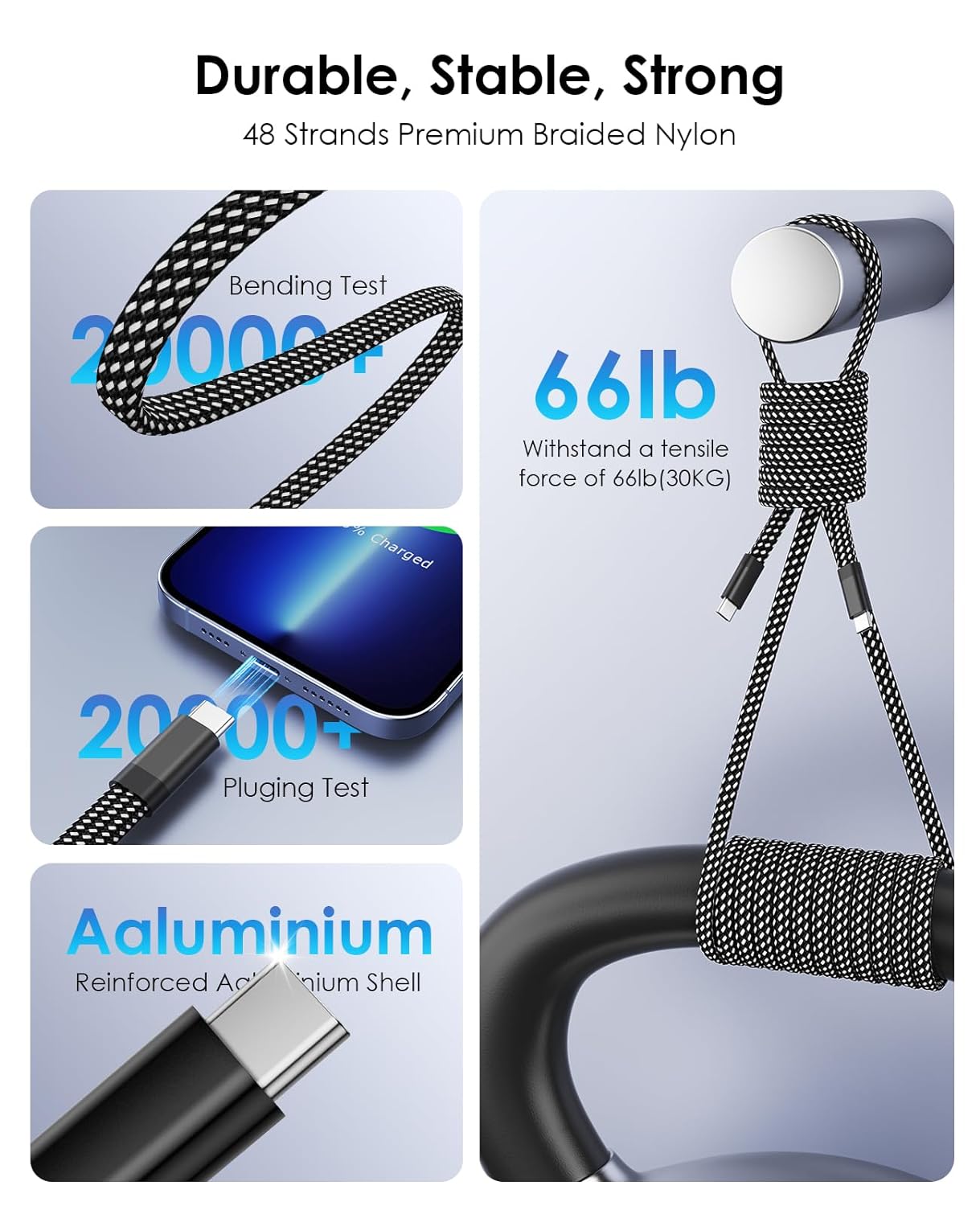 Magcable Travel | USB-C to USB-C 240W (1m)