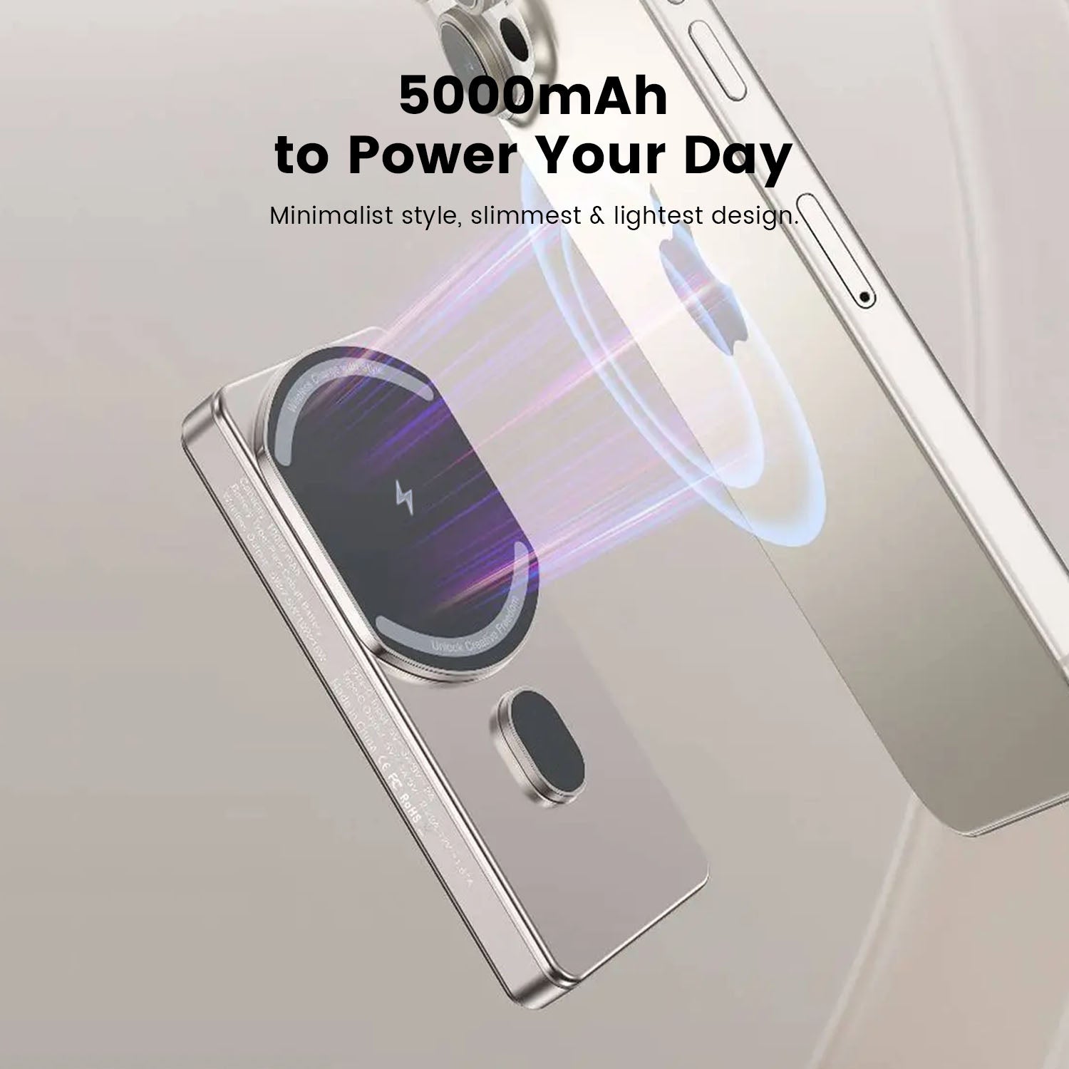 PowerMini | Magnetic Wireless Power Bank 5000mAh