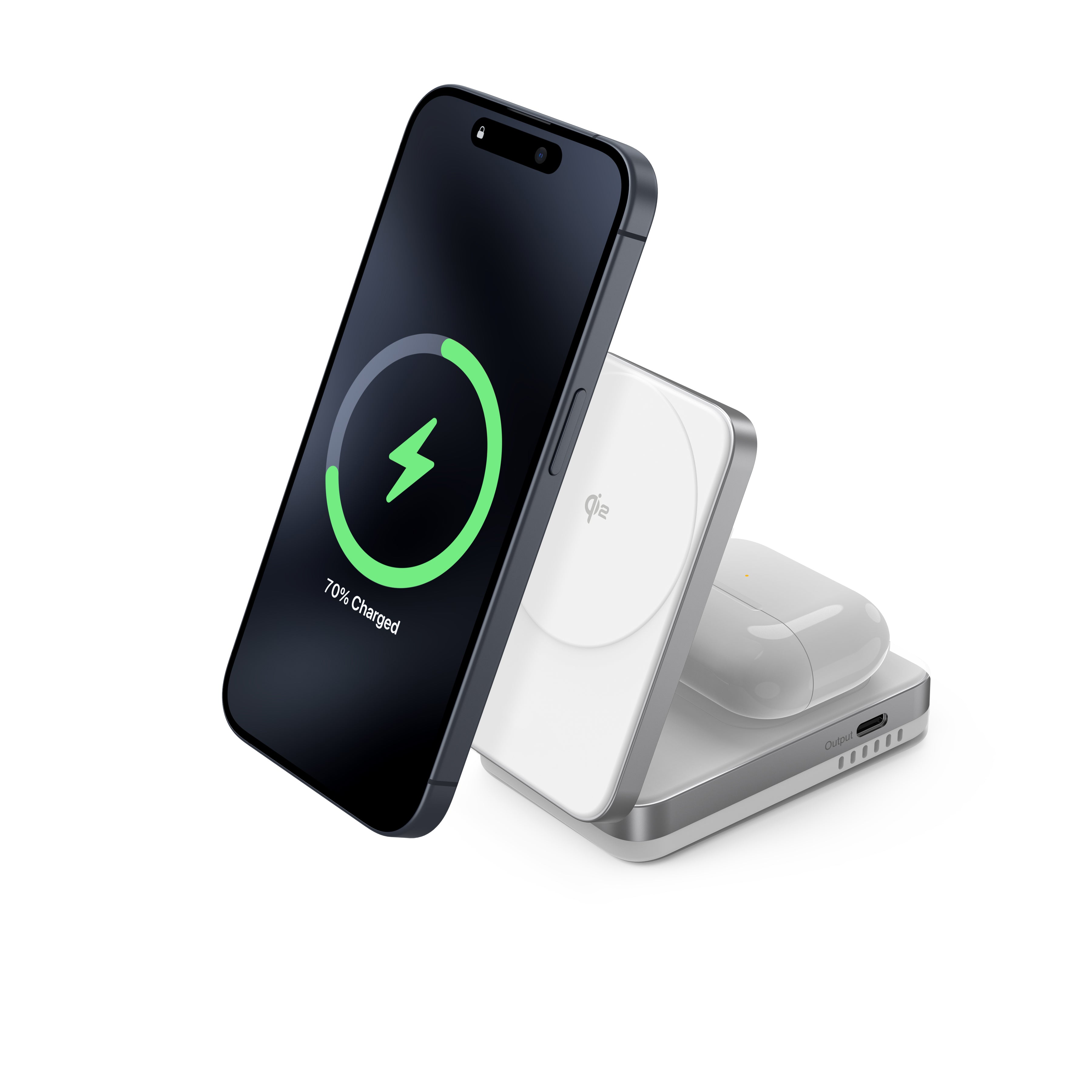 Flexi | 2-in-1 Magnetic Wireless Charger (Qi2 Certified)