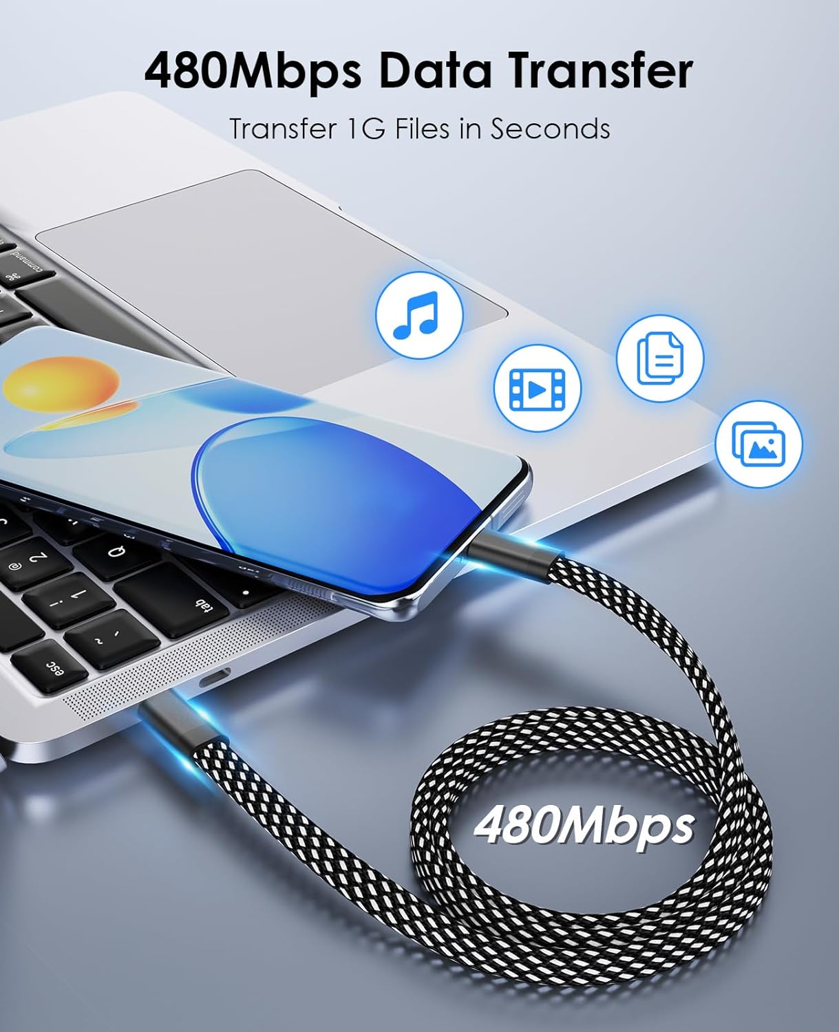 Magcable Travel | USB-C to USB-C 240W (1m)