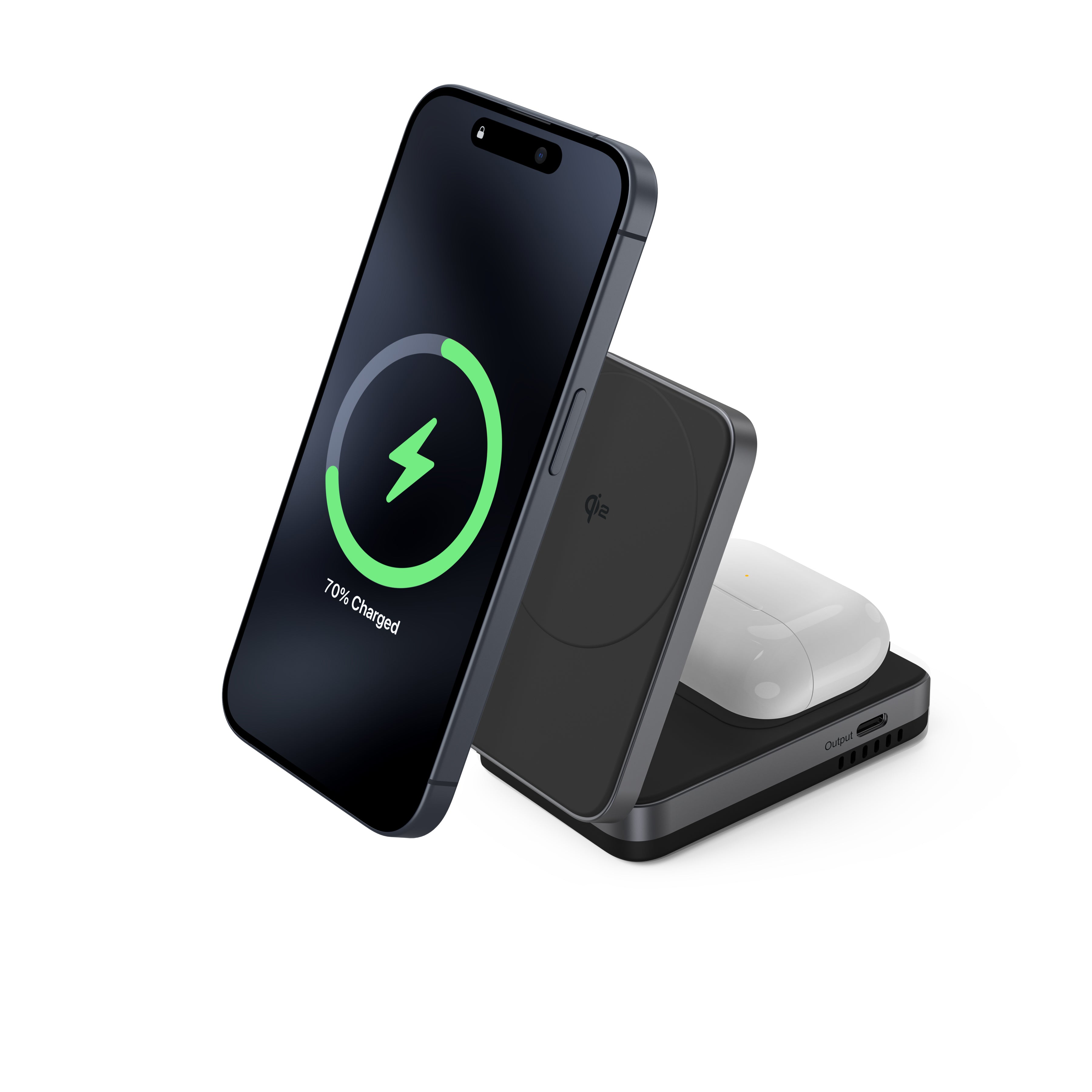 Flexi | 2-in-1 Magnetic Wireless Charger (Qi2 Certified)