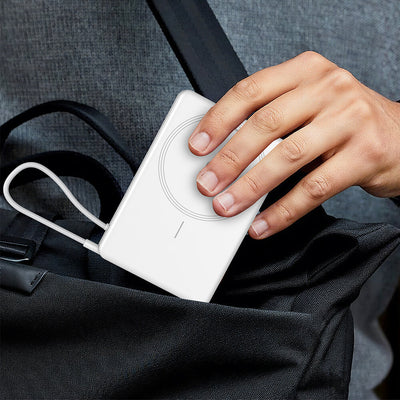 SKEGIC MagFold Magnetic Wireless Power Bank (10000mAh, Qi2 15W, MagSafe-compatible)