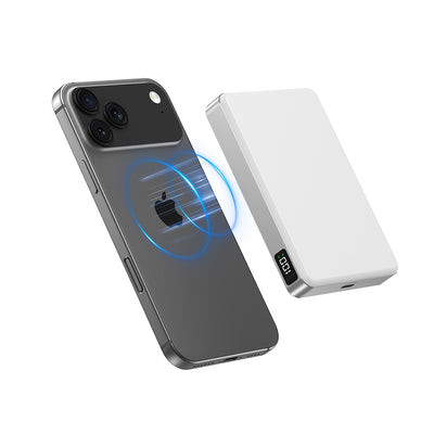SKEGIC MagFold Magnetic Wireless Power Bank (10000mAh, Qi2 25W, MagSafe-Compatible)