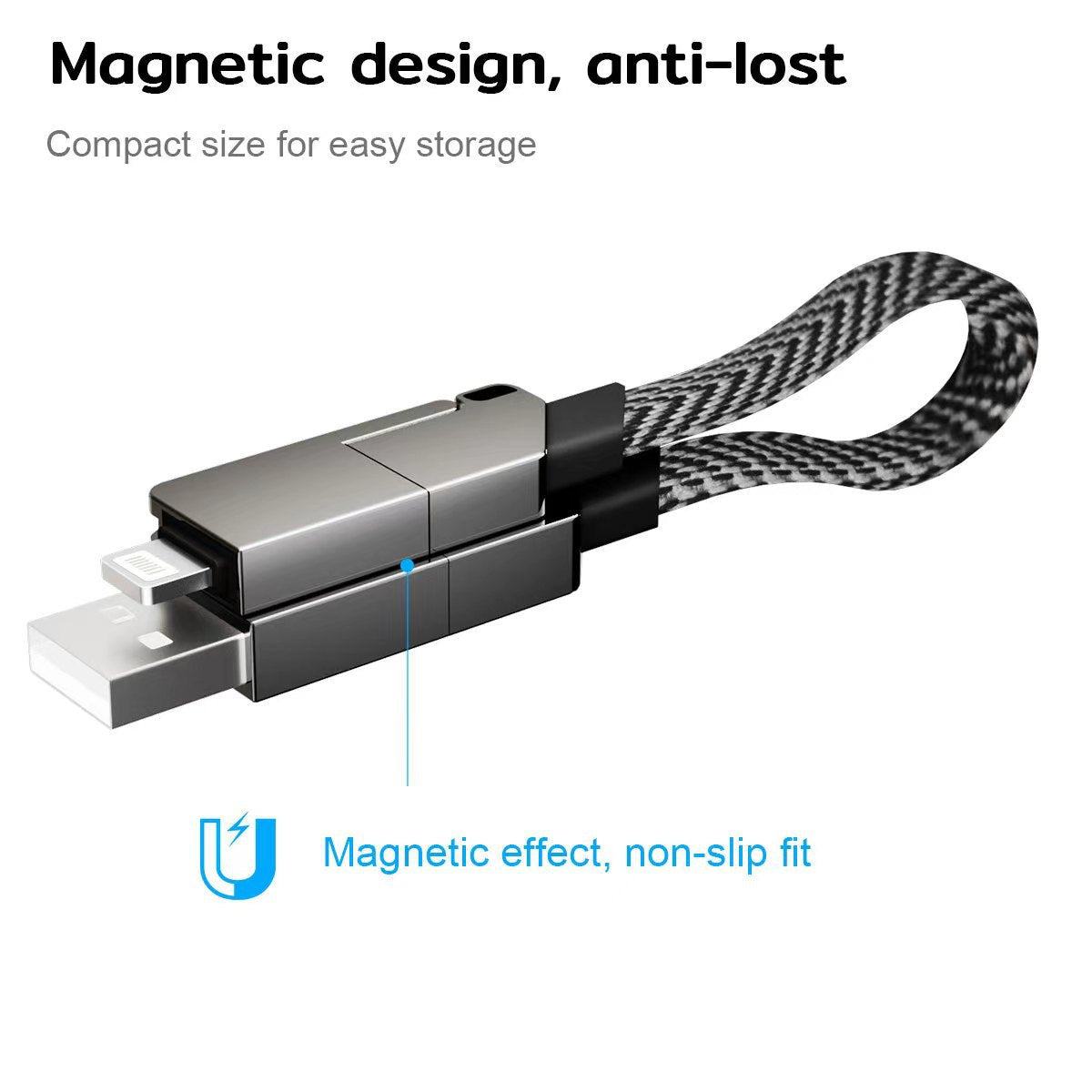 Unicharge | 6-in-1 Keyring Cable 100W (0.15m)