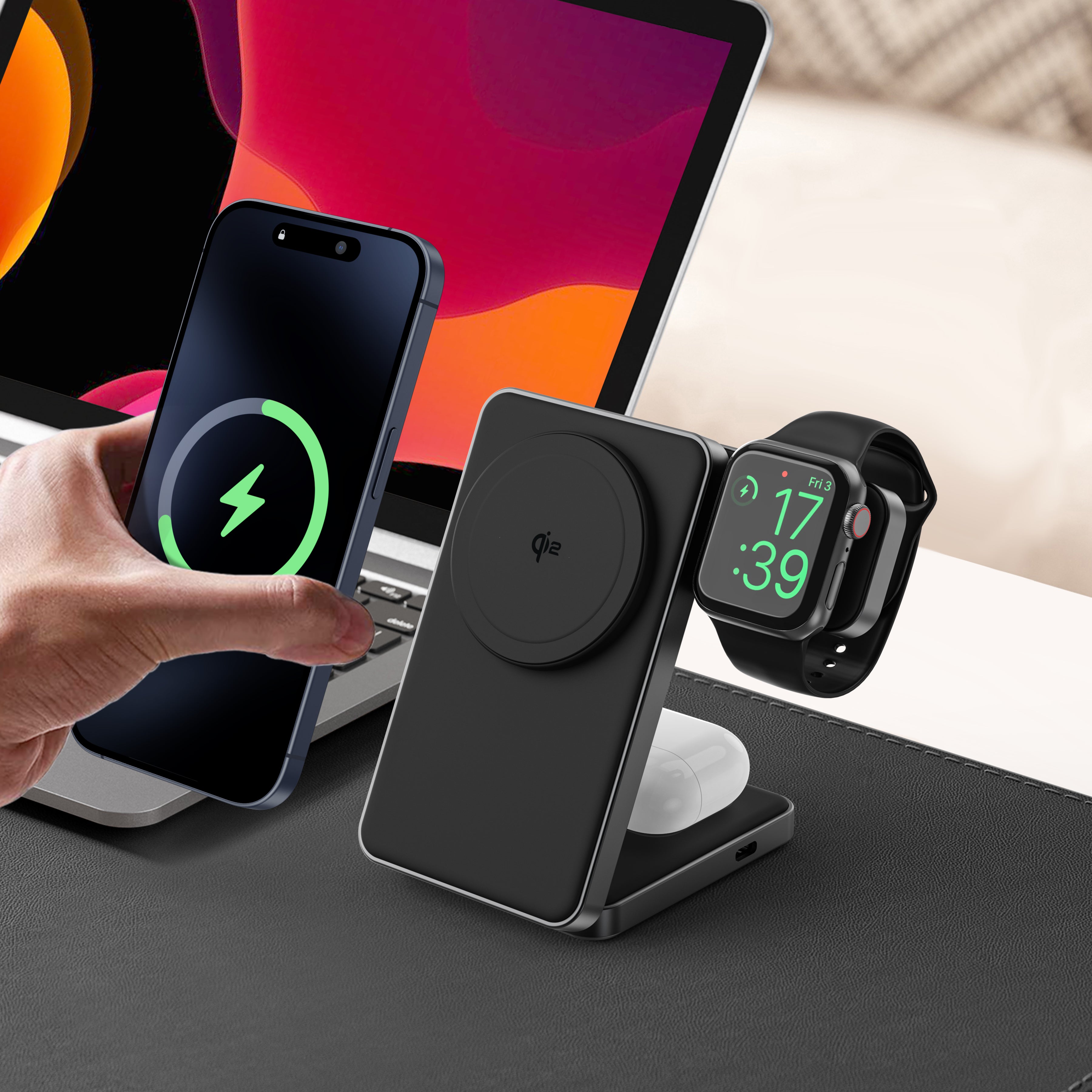 Foldi | 3-in-1 Foldable Wireless Charger (Qi2 Certified)