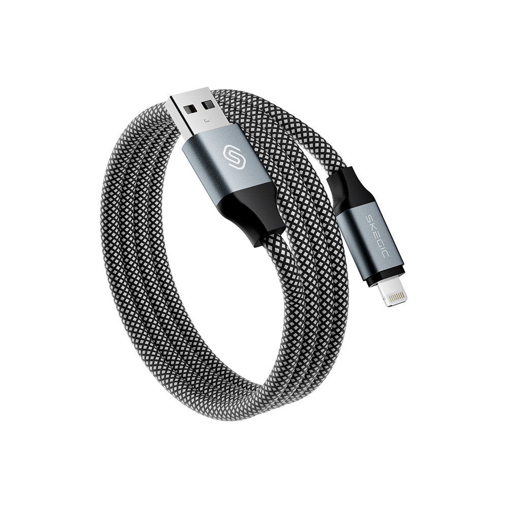 Magcable | Câble magnétique USB-A vers Lightning (jusqu'à 2 m)