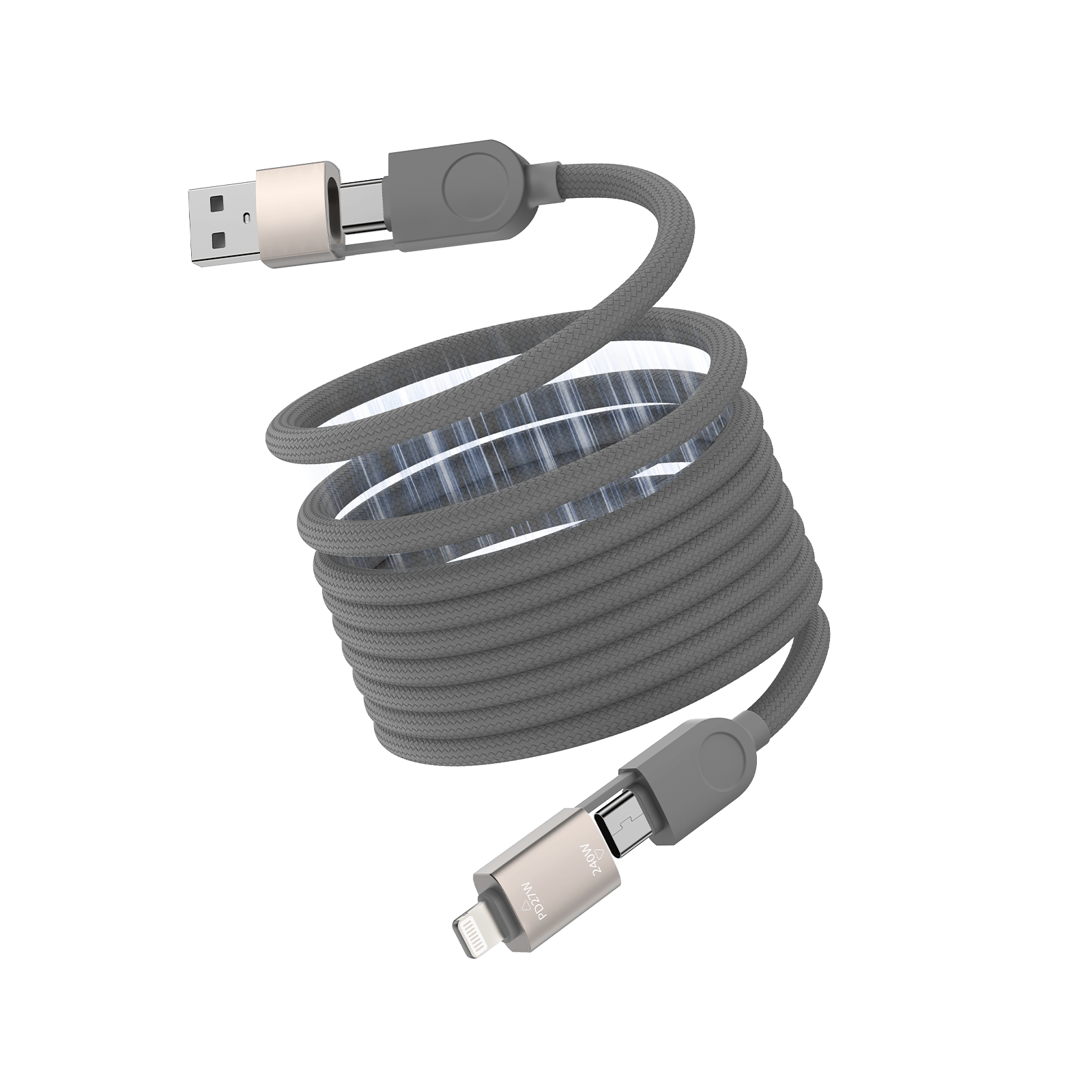 SKEGIC MagCable Multi 4-in-1 Travel Cable 240W (3.9 ft)