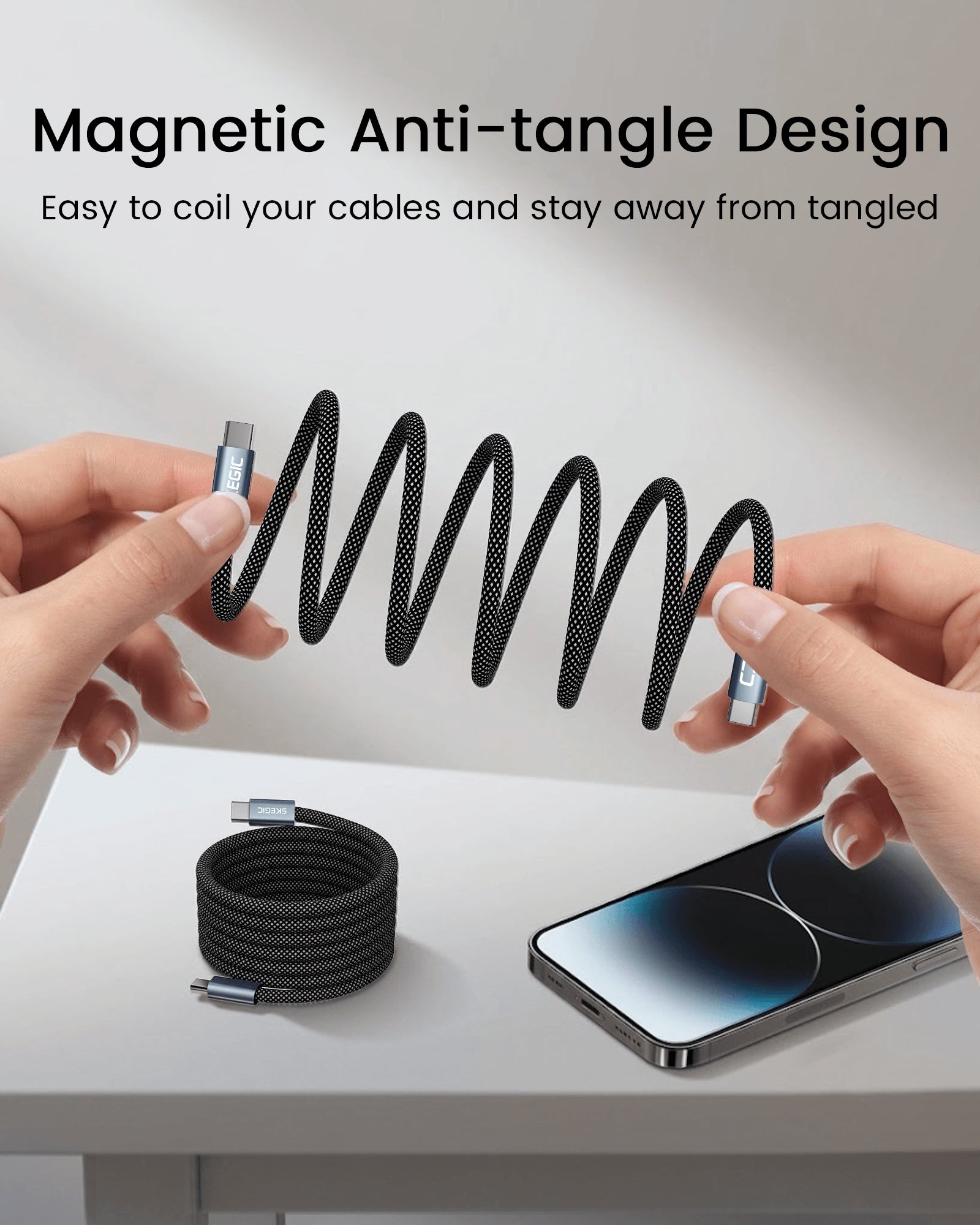 SKEGIC MagCable | Magnetic Anti-tangle Cable