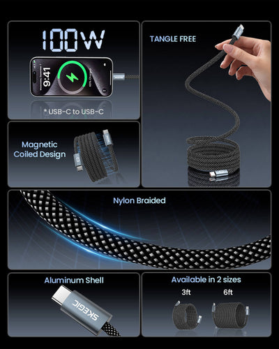 SKEGIC MagCable | Magnetic Anti-tangle Cable