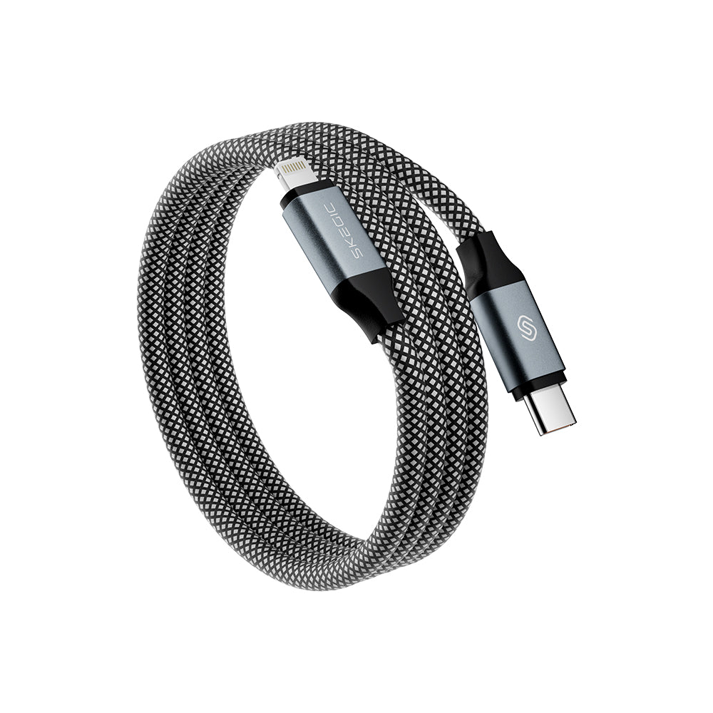 Magcable | Magnetisches USB-C-auf-Lightning-Kabel 27 W (bis zu 2 m)
