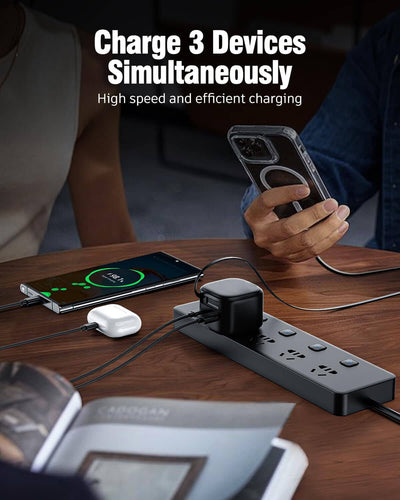 SKEGIC Flexi 35W Charger with Retractable USB-C Cable