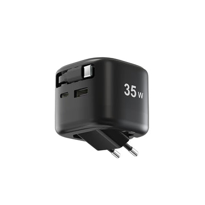 SKEGIC Flexi 35W Charger with Retractable USB-C Cable