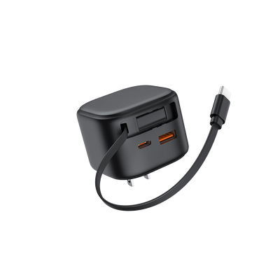 SKEGIC Flexi 35W Charger with Retractable USB-C Cable