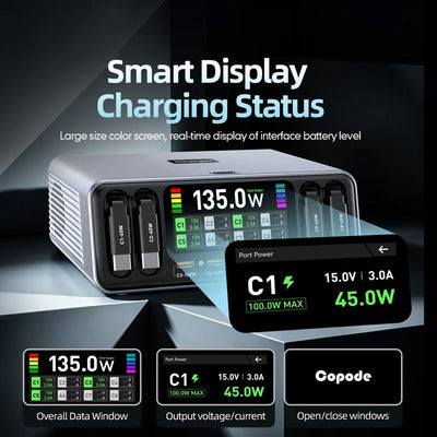 SKEGIC Pilot 165W Smart Desktop Charging Station