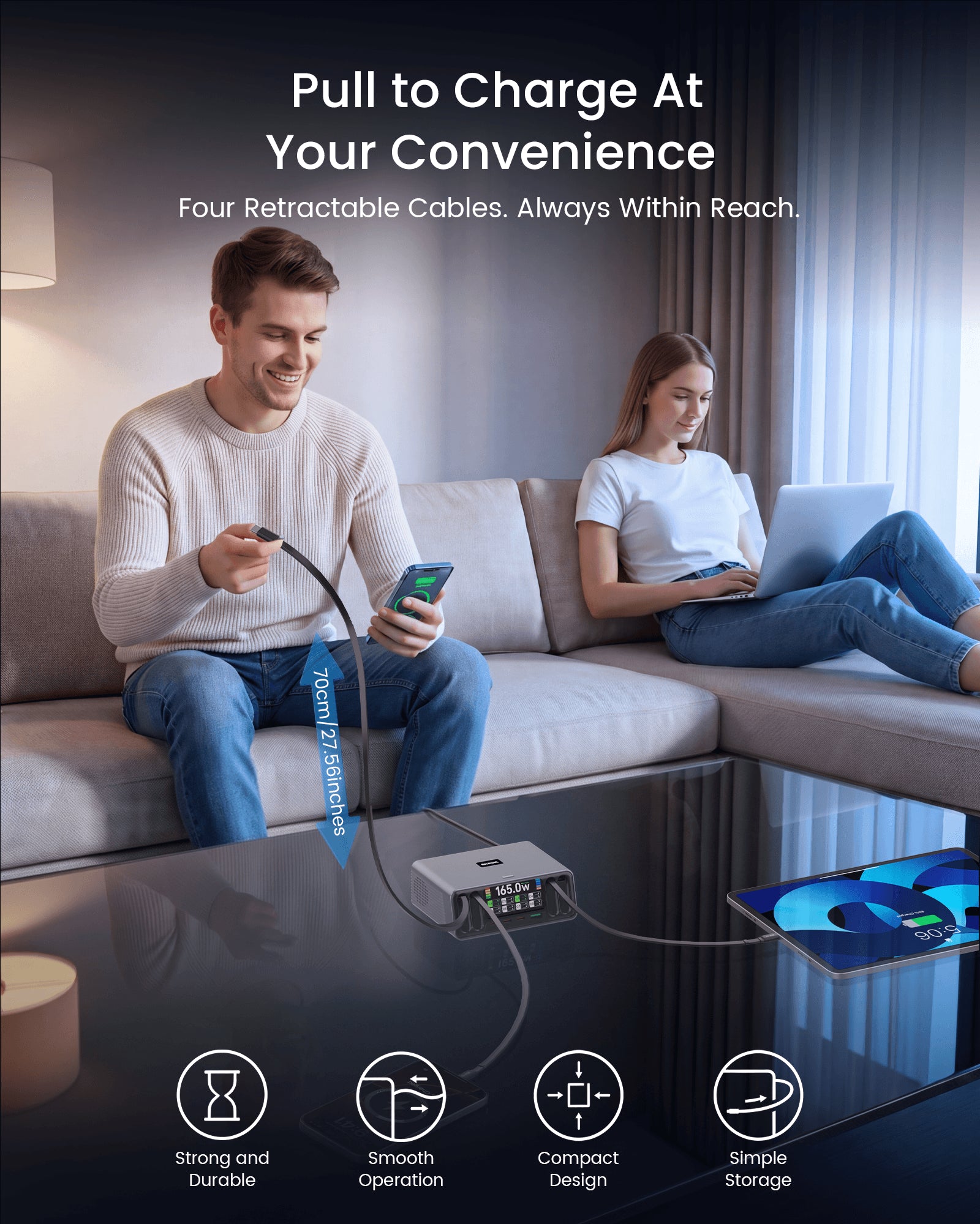 SKEGIC Pilot 165W Smart Desktop Charging Station
