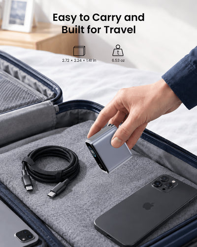 SKEGIC Pilot 100W 3-Port GaN Charger  (Smart Display, 3-in-1, 90° Foldable)