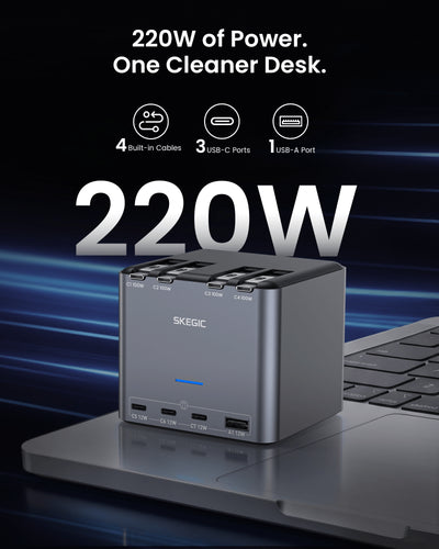 SKEGIC Node Max 220W Desktop Charging Station