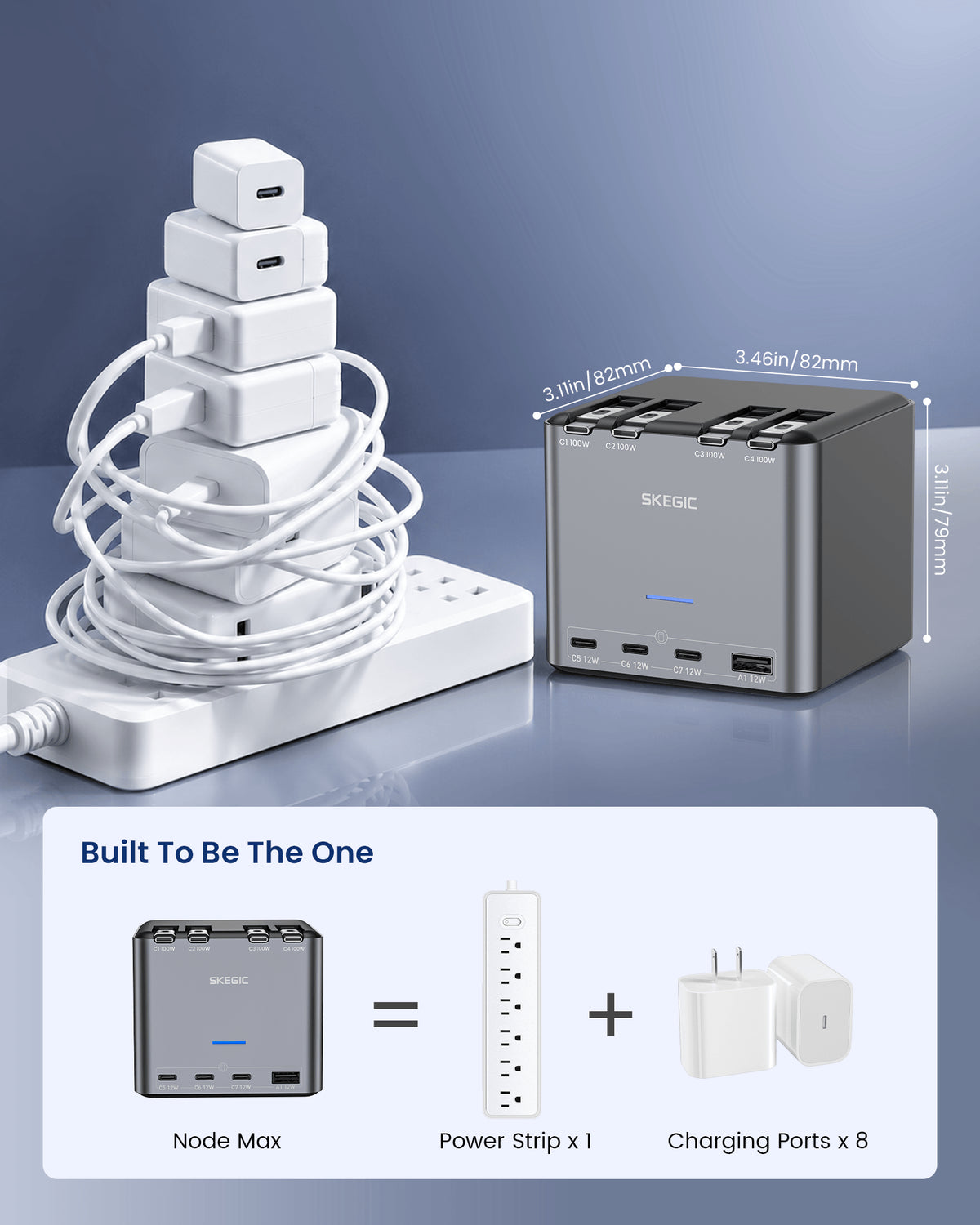SKEGIC Node Max 220W Desktop Charging Station