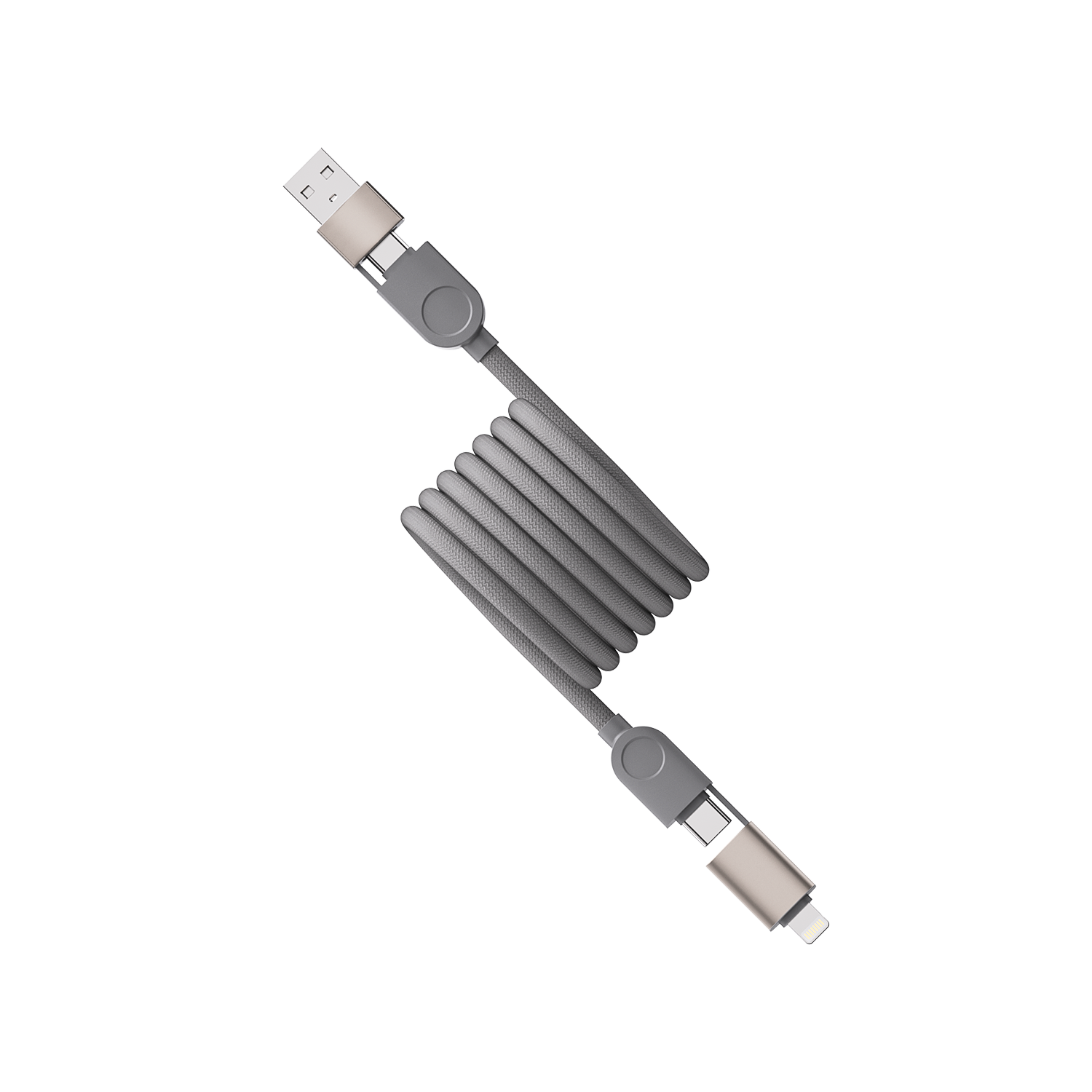 MagCable Max Pro | 4-in-1 Magnetic Travel Cable 240W (1.2m/3.9ft)