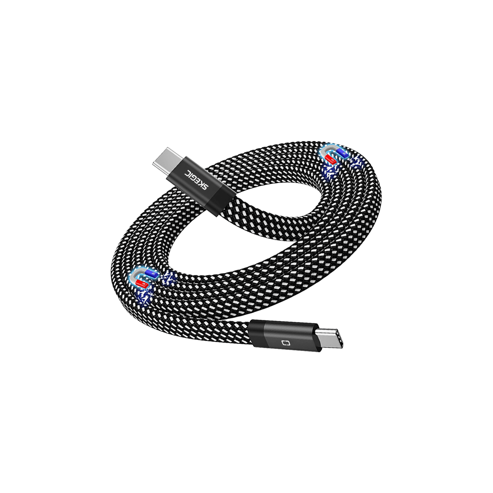 SKEGIC Flat MagCable USB-C to USB-C Cable 240W (3 ft)