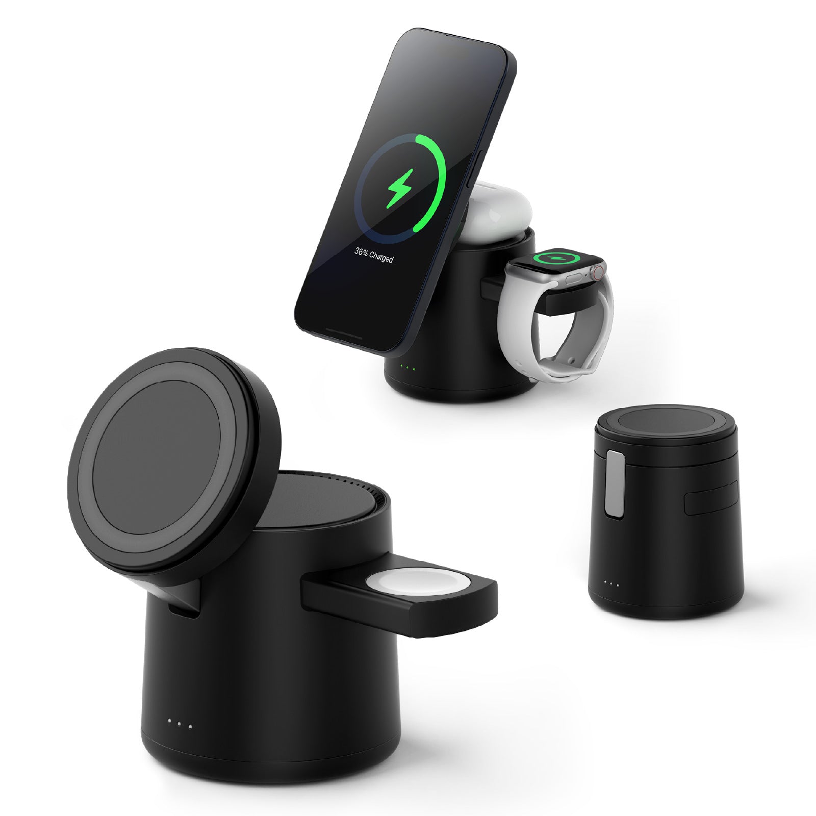 MagDock | 3-in-1 Magnetic Wireless Charging Station