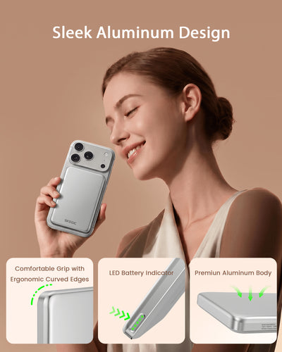 SKEGIC MagAero Air Magnetic Power Bank (5000mAh, Qi2 25W)