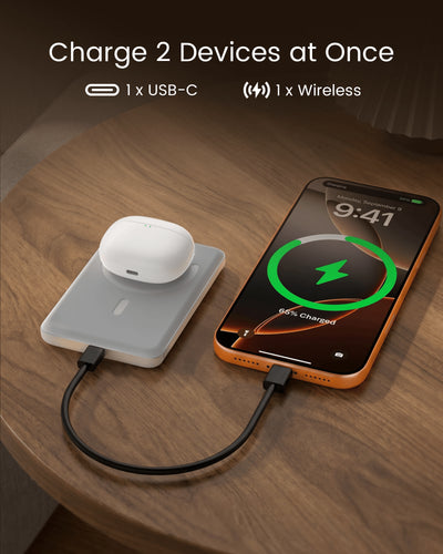 SKEGIC MagAero Air Magnetic Power Bank (5000mAh, Qi2 25W)