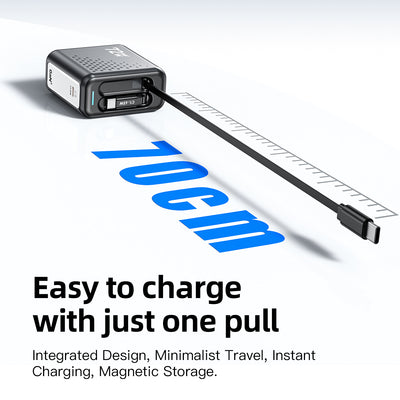 SKEGIC Pilot Travel Retractable GaN Charger (3-in-1, 72W)