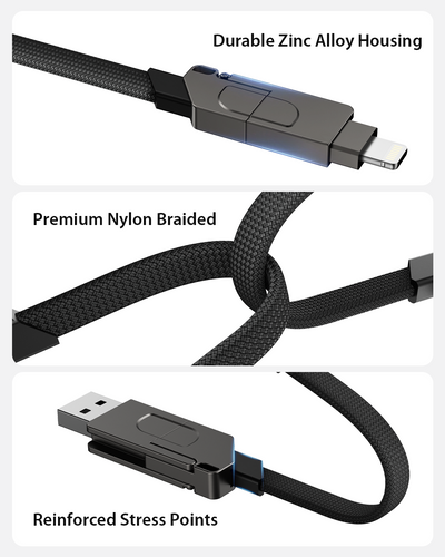 UniCharge | 6-in-1 Keyring Cable 100W